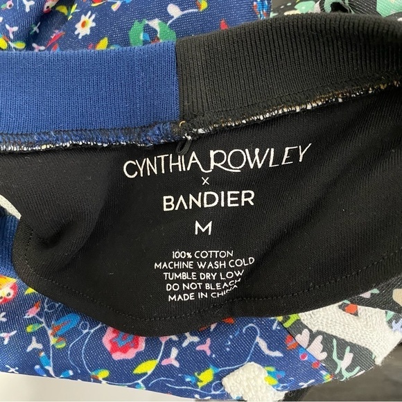 CYNTHIA ROWLEY X BANDIER Cali York Floral Cropped Sweatshirt - Picture 5 of 5
